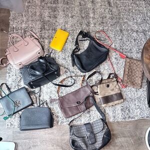 LOT OF Coach  MK Tory Burch Dooney Assorted BLACK/ GRAY COACH IS NO AVAILABLE